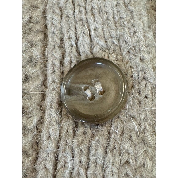 Jenni Kayne Alpaca Blend Oversized Cocoon Cardigan Women’s Sz M Oatmeal Buttons - Picture 7 of 13